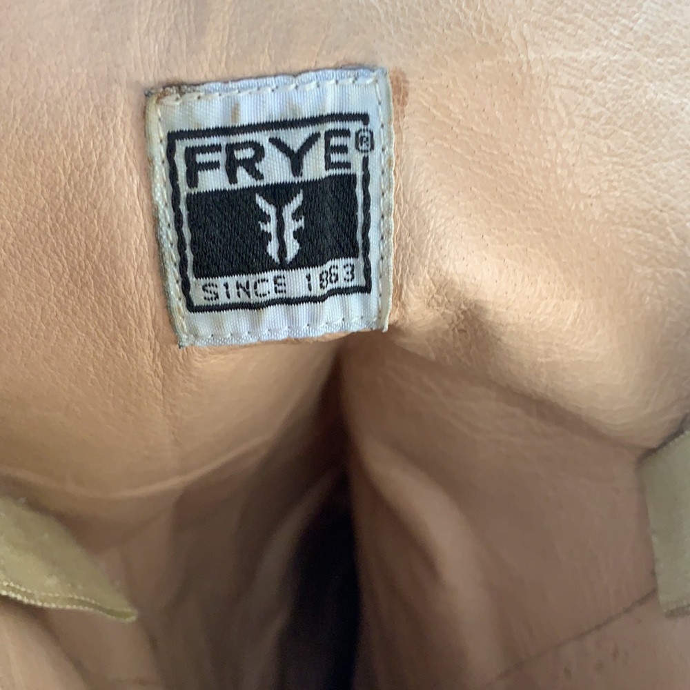 FRYE Harlow designer brown leather tall boots 9 - Picture 8 of 13